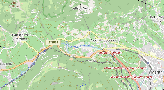 Destination d'excursion sur la carte