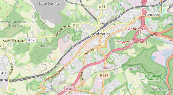 Destinazione dell'escursione sulla carta