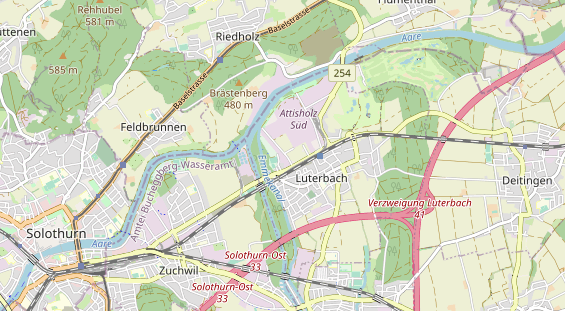 Destinazione dell'escursione sulla carta