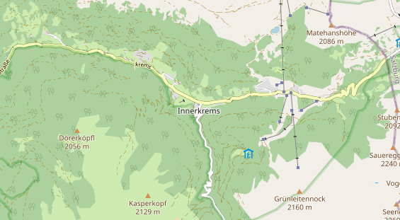 Destination d'excursion sur la carte