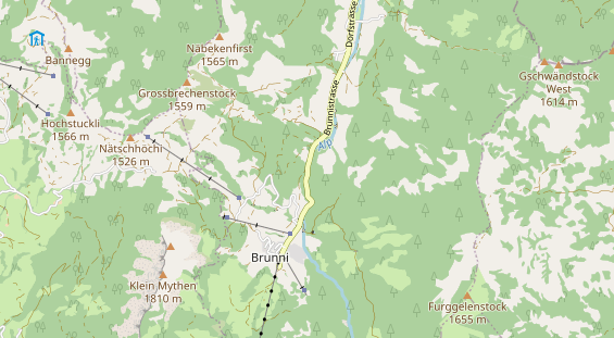 Destinazione dell'escursione sulla carta