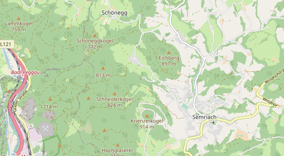 Ausflugsziel auf Karte