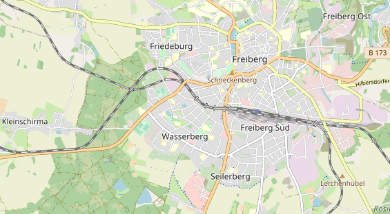 Excursiebestemming op kaart