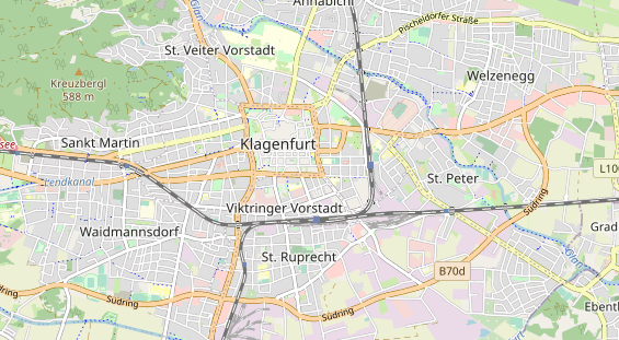 Destinazione dell'escursione sulla carta