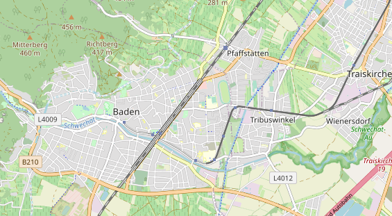 Destinazione dell'escursione sulla carta