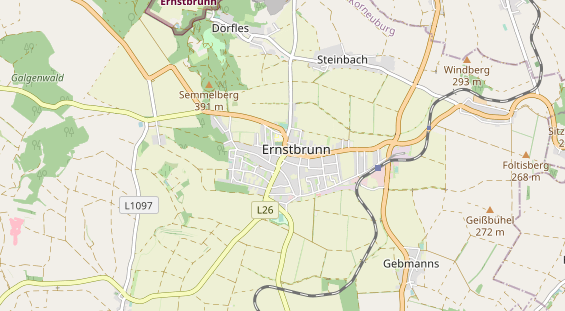 Excursiebestemming op kaart