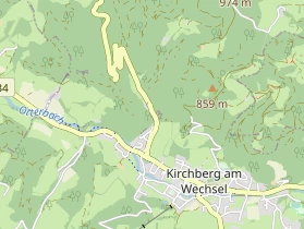 Destinazione dell'escursione sulla carta