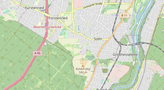 Destinazione dell'escursione sulla carta