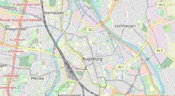 Excursiebestemming op kaart