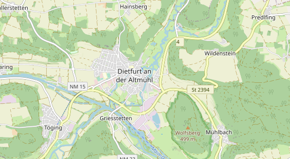 Ausflugsziel auf Karte