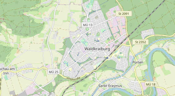 Destinazione dell'escursione sulla carta