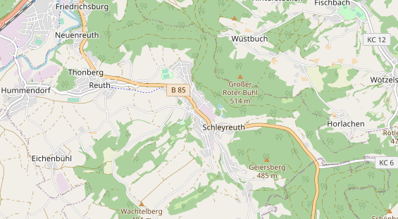 Destinazione dell'escursione sulla carta