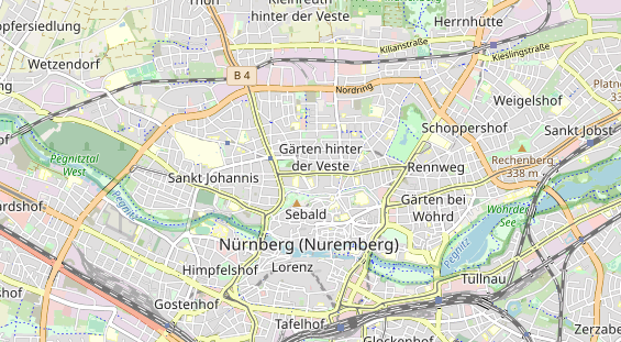 Destinazione dell'escursione sulla carta