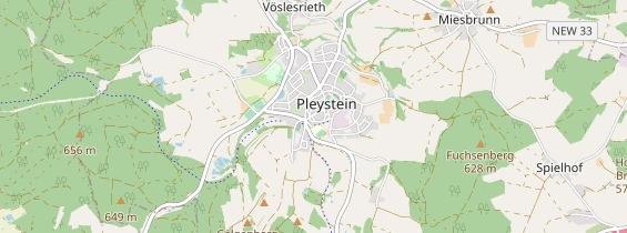 Excursiebestemming op kaart