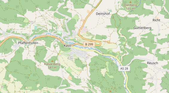 Ausflugsziel auf Karte