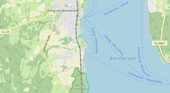 Destinazione dell'escursione sulla carta