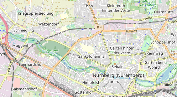 Excursiebestemming op kaart