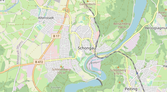 Ausflugsziel auf Karte