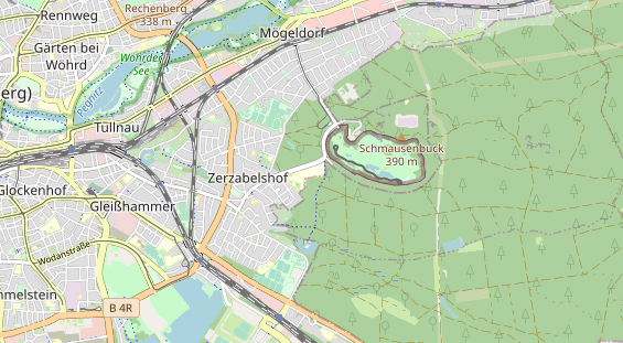 Destination d'excursion sur la carte