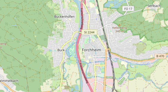 Ausflugsziel auf Karte