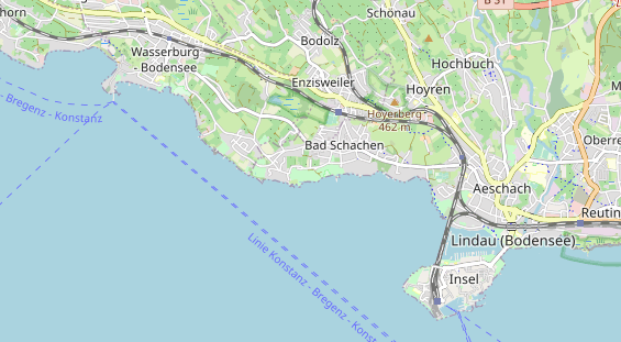 Destinazione dell'escursione sulla carta