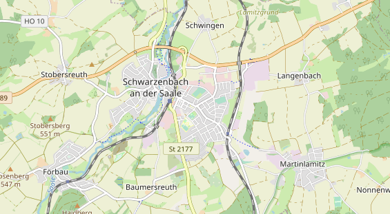 Excursiebestemming op kaart