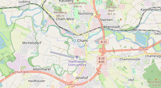 Destinazione dell'escursione sulla carta