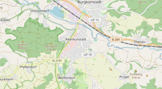 Destinazione dell'escursione sulla carta