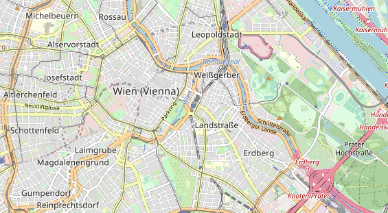 Destinazione dell'escursione sulla carta