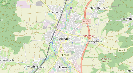 Excursiebestemming op kaart