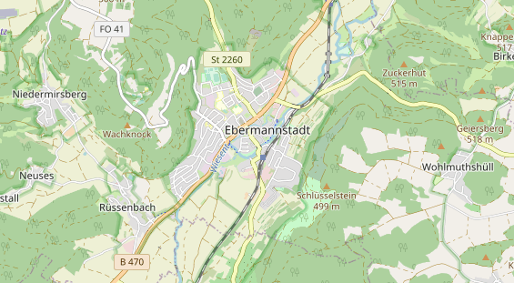 Ausflugsziel auf Karte