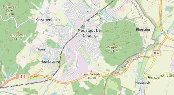 Excursiebestemming op kaart