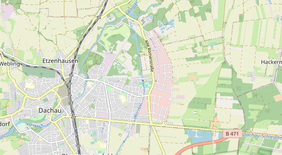 Excursiebestemming op kaart