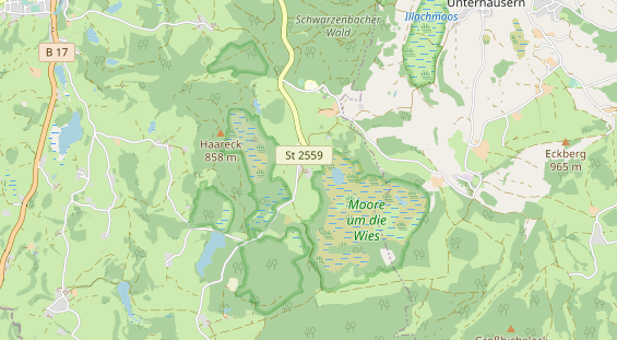 Destinazione dell'escursione sulla carta