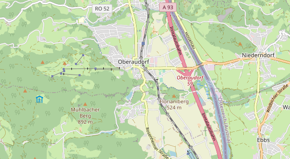 Excursiebestemming op kaart