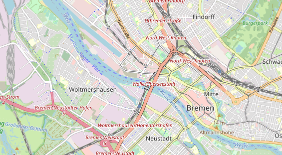 Destination d'excursion sur la carte