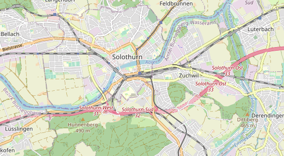 Destinazione dell'escursione sulla carta