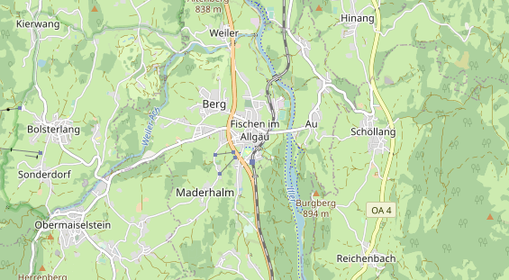 Ausflugsziel auf Karte