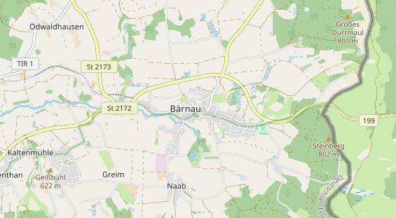 Excursiebestemming op kaart