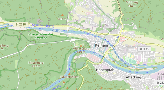 Destination d'excursion sur la carte