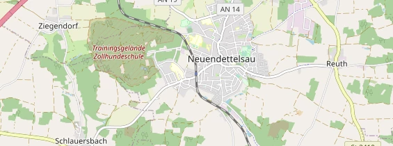 Excursiebestemming op kaart