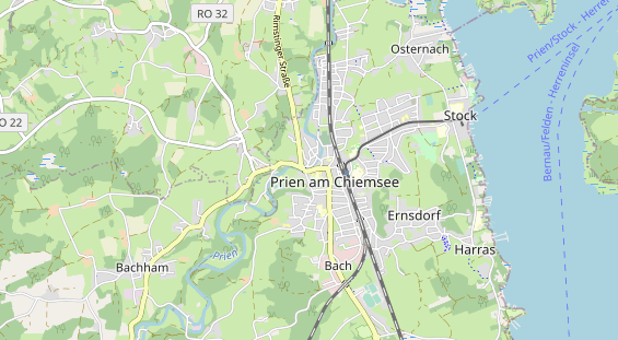 Excursiebestemming op kaart