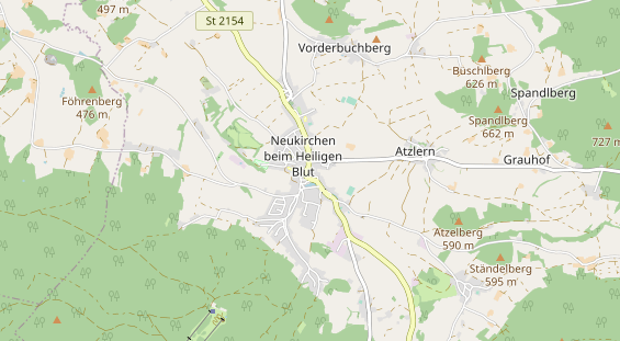 Destinazione dell'escursione sulla carta