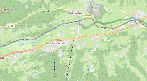 Destination d'excursion sur la carte