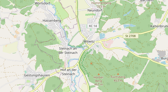 Destinazione dell'escursione sulla carta