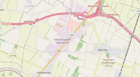 Excursiebestemming op kaart