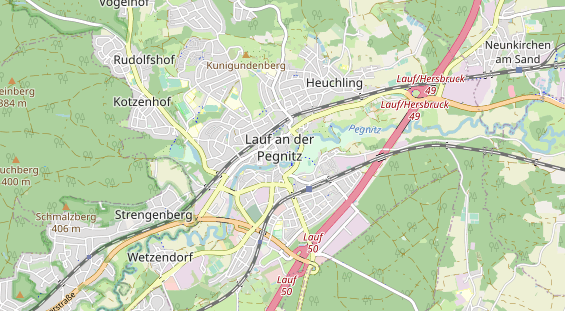 Ausflugsziel auf Karte