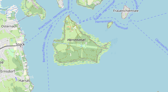 Excursiebestemming op kaart
