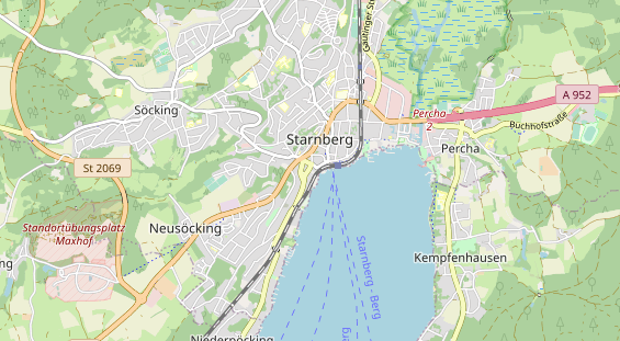 Destination d'excursion sur la carte