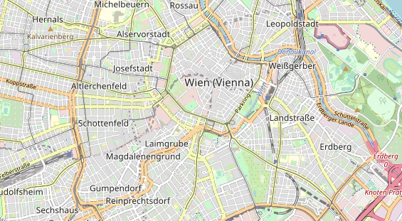 Excursiebestemming op kaart